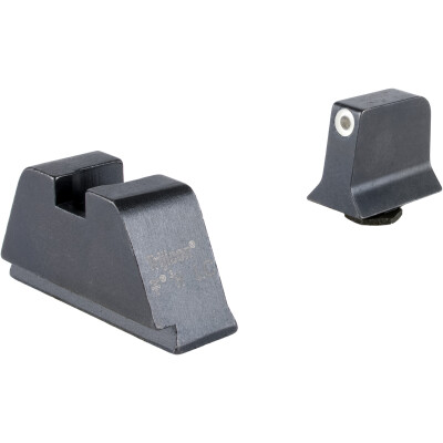 Trijicon Suppressor Height Sights for Glock Standard Frame White Front