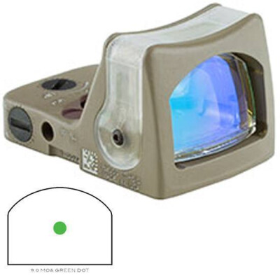 RMR Sight Dual Illuminated, 9 MOA Green Dot, Cerakote, Flat Dark Earth