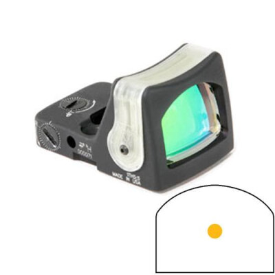 Trijicon RMR Reflex Sight Dual Illuminated Tritium/Fiber Optic 9 MOA Amber Dot Reticle Aluminum Black RM05