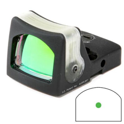 Trijicon RMR Reflex Sight Dual Illuminated Tritium/Fiber Optic 9 MOA Green Dot Reticle Aluminum Black RM05G