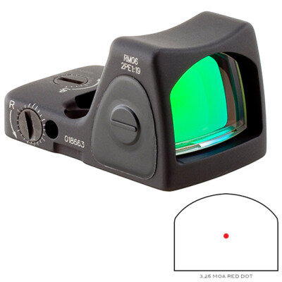 Trijicon RMR Type 2 Adjustable LED Sight 3.25 MOA Red Dot No Mount Black