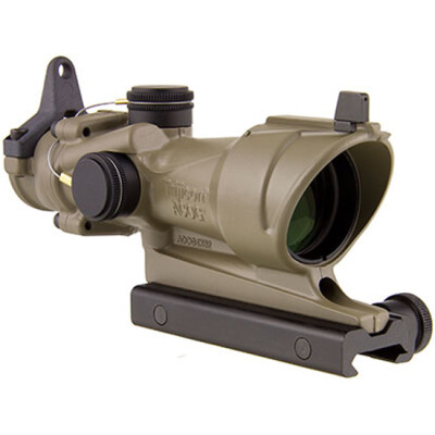 Trijicon ACOG Rifle Scope 4x32 Amber Center Illumination M4Al 5.56/.223 Reticle Forged Aluminum Flat Dark Earth Cerakote Finish TA01-D-100319