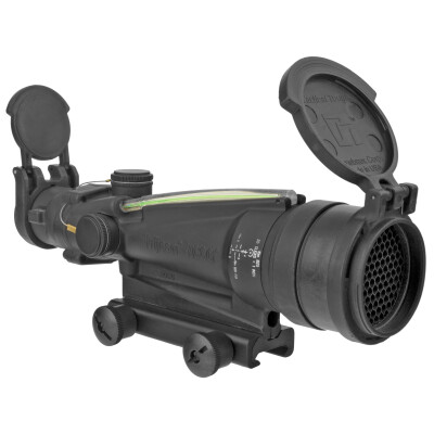 Trijicon ACOG TA11MGO-M249 3.5x35 Machine Gun Scope Dual Illuminated Green Horseshoe/Dot M249 Ballistic Reticle 1/4 MOA with GDI Mount and ARD Aluminum Black TA11MGO-M249