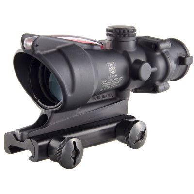 Trijicon ACOG TA31F 4x32 Rifle Scope Illuminated Red Chevron .223 Ballistic Reticle with BAC 1/2 MOA with TA51 Mount Aluminum Black TA31F