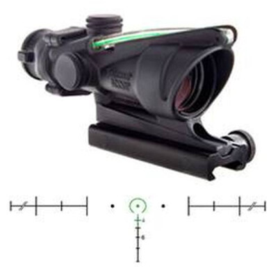 Trijicon 4x32 ACOG Rifle Scope Horseshoe BAC Reticle .5 MOA Clicks Aluminum Housing Black TA31H-68-G