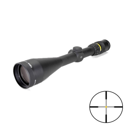 Trijicon AccuPoint 2.5-10x56 Scope Dual Illuminated Standard Duplex Crosshair with Amber Dot Reticle 30mm Tube Matte Black