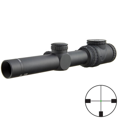Trijicon AccuPoint 1-6x24 Riflescope German #4 With Green Dot Reticle 30mm Tube 1/4 MOA Adjustments Fiber Optics/Tritium Power Aluminum Housing Black