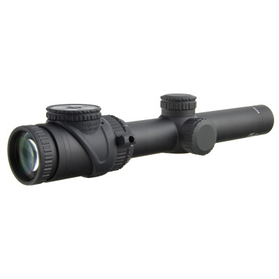 Trijicon AccuPoint 1-6x24 Riflescope Circle-Cross Crosshair With Green Dot Reticle 30mm Tube 1/4 MOA Adjustments Fiber Optics/Tritium Power Aluminum Housing Black