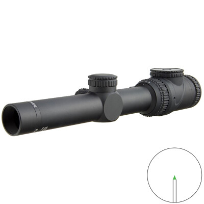 Trijicon AccuPoint 1-6x24 Riflescope Green Triangle Post Reticle 30mm Tube 1/4 MOA Adjustments Fiber Optics/Tritium Power Aluminum Housing Black