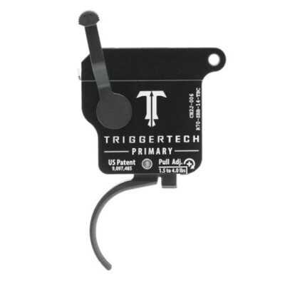 Trigger Tech Remington 700 Primary Drop In Replacement Trigger Right Hand/Bolt Release/Curved Lever PVD Black Finish