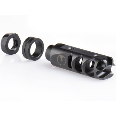 Ultradyne AR-15 MERCURY Muzzle Break .223/5.56 Caliber 1/2x28 Threads Steel Black