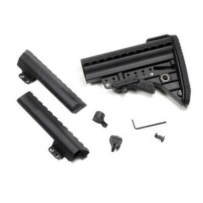 Vltor AR-15 IMOD Improved Modstock Mil-Spec Standard Black Battery Storage Butt Pad Black AIB-MSB