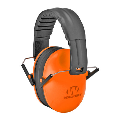 Walker's Baby & Kids Folding Ear Muffs Fits 6 Month to 8 Years Orange
