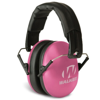 Walker's Game Ear Pro Low Profile Folding Ear Muffs NRR 22 dB Pink GWP-FPM1-PNK