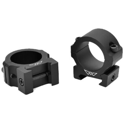 Warne Vapor Horizontal Picatinny Scope Rings 1" Low