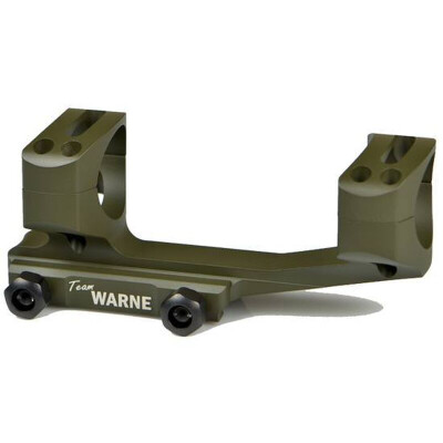 Warne Scope Mounts Gen 2 Extended Skeletonized One Piece MSR/AR-15 Scope Mount 34mm Tube Diameter Aluminum OD Green