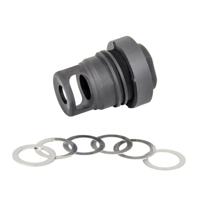 YHM Mini Q.D. Muzzle Brake 9mm Bore 5/8" x 24