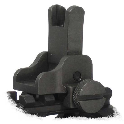 Yankee Hill Machine AR-15 Same Plane Flip Front Sight Picatinny Mount Steel Matte Black YHM-9627