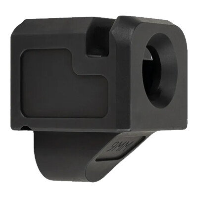 Zaffiri Precision Blowhole Compensator for 9mm Glock Black