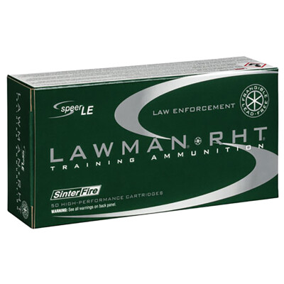 Speer Lawman 9mm Luger Ammunition 50 Rounds Frangible 100 Grain