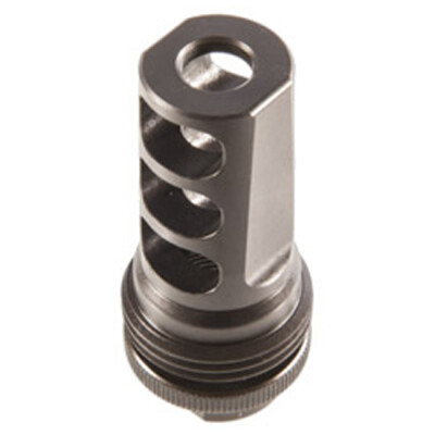 SilencerCo ASR 3 Port Muzzle Brake .458 Caliber Threaded 5/8"x24 Steel Black