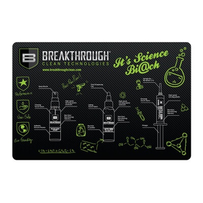 Breakthrough Clean Technologies Pistol Gun Cleaning Mat 11" x 17" Polyester/Neoprene