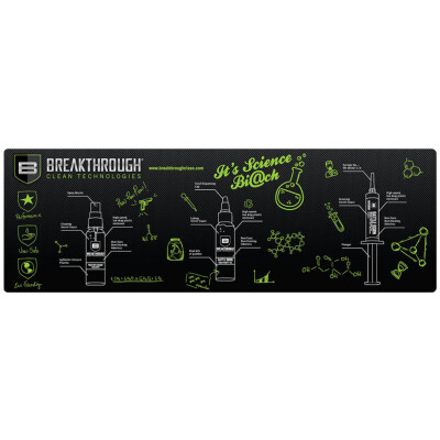 Breakthrough Clean Technologies Rifle Cleaning Mat Polyester/Neoprene 12"x36"