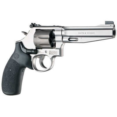 Hogue S&W K/L Frame Round Butt Laser Enhanced Grip Polymer Black