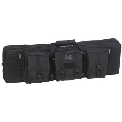 Bulldog Double Tactical Rifle Case Polyester Canvas 37" Black