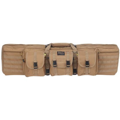 Bulldog Double Tactical Rifle Case Polyester Canvas 37" Tan