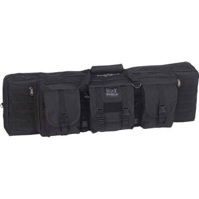 Bulldog Double Tactical Rifle Case Polyester Canvas 43" Black