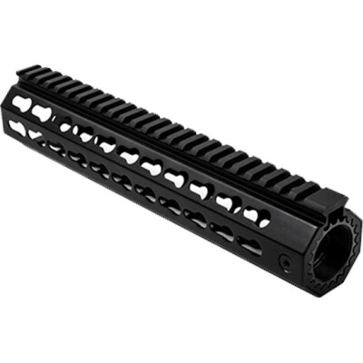 NcSTAR AR15 10" Free Float Key-Mod Handguard with Barrel Nut Aluminum Black