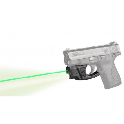 LaserMax Centerfire Light/Laser Sight System Green Laser/100 Lumen Mint Green Light S&W M&P Shield 1/3N Battery Polymer Housing Matte Black