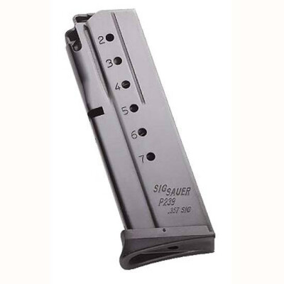 SIG Sauer, P239 Magazine, 7 Rounds, .357 SIG, Stainless Steel Black
