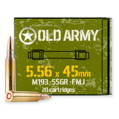 Old Army Ammunition 5.56 NATO Ammunition 540 Rounds FMJ 55 Grain