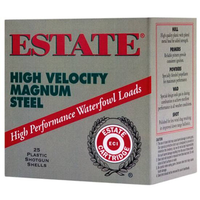 Estate Cartridge 12 Gauge 3" #3 Steel 1.375oz 25 Rounds