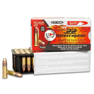 500 Round Brick .22 LR Aquila Interceptor CPRN 40 Grain 1470 FPS 1B222320