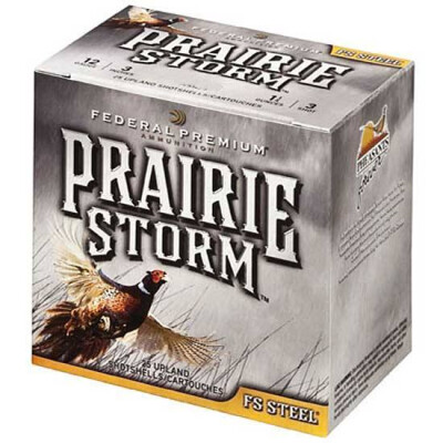 Federal Prairie Storm 12 Gauge Ammunition 25 Rounds 3" #3 Steel 1.125oz