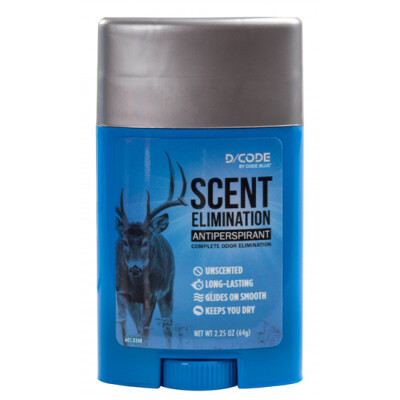 Code Blue D/Code Antiperspirant Stick Scent Elimination 2.25 oz