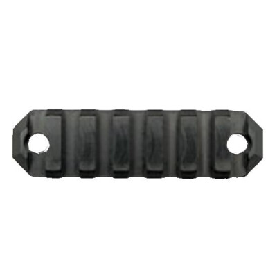 GrovTec Keymod 5 Slot 2.2" Rail Section for Polymer AR Handguards Solid Aluminum Type III Black Hard Anodized Finish