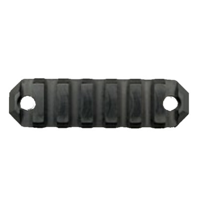 GrovTec Keymod 7 Slot 3" Rail Section Keymod to Picatinny Solid Aluminum Type III Black Hard Anodized Finish