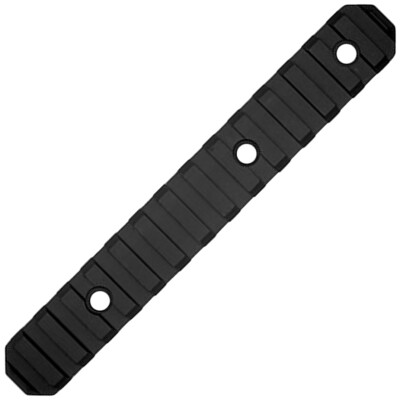 GrovTec Keymod 15 Slot 6" Rail Section KeyMod to Picatinny Solid Aluminum Type III Black Hard Anodized Finish
