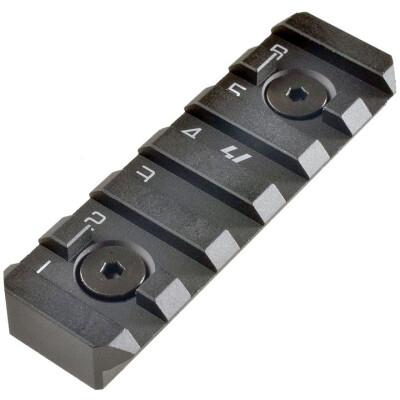 Strike Industries AR-15 LINK Rail Section 6 Picatinny Slots M-LOK/Key-Mod Compatible Design Aluminum Black SI-LINK-RS-6-BK