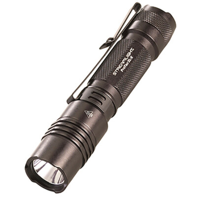 Streamlight ProTac 2L-X 500 Lumen Tactical White LED Flashlight Multi-Fuel Compatible Ten-Tap Programming Removable Pocket Clip Aluminum Housing Matte Black Finish