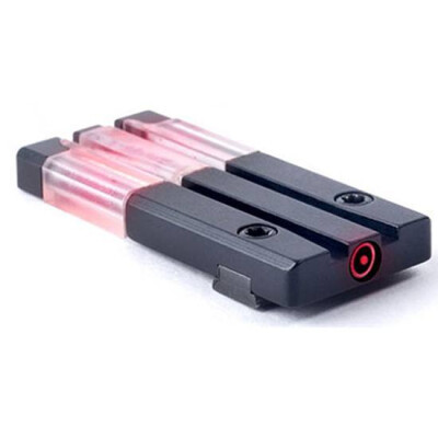 Meprolight FT Bullseye Micro Optic Pistol Sight Fiber Optic/Tritium Red S&W M&P Shield Models Alloy Housing Matte Black Finish