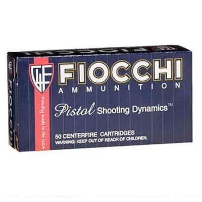 Fiocchi Shooting Dynamics 9x21 IMI Ammunition 50 Rounds Truncated FMJ 123 Grain