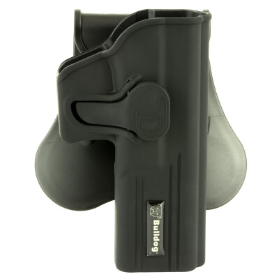 Bulldog Cases Rapid Release for Glock 17, 22, 31 Paddle Holster Right Hand Polymer Black