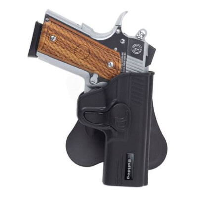 Bulldog Cases Rapid Release Hi Point 40/45 Paddle Holster Right Hand Polymer Black