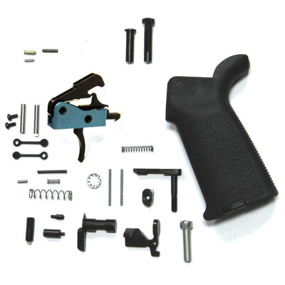 Black Rain Ordnance AR15 Complete Lower Parts Kit Enhanced Version Magpul MOE Pistol Grip/BRO Drop In Trigger Matte Black