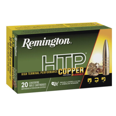 Remington HTP Copper .270 Winchester Ammunition 20 Rounds 130 Grain Barnes TSX Boat Tail